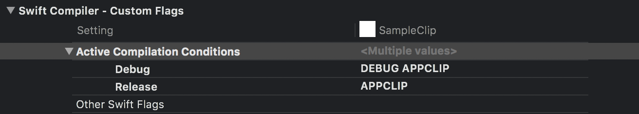Active Complilation Conditions
